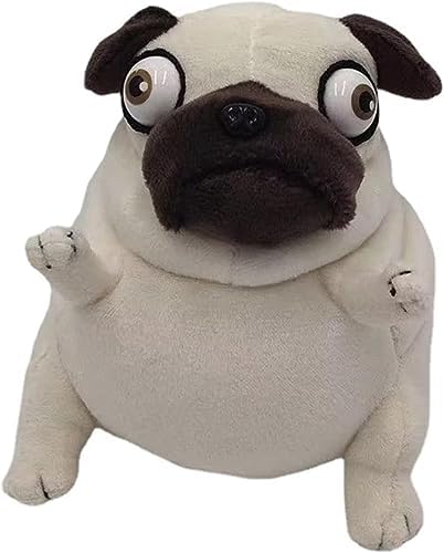 Hilarious Ugly-Cute Pug Plush Toy - 6" Funny Weirdo Stuffed Animal Dog